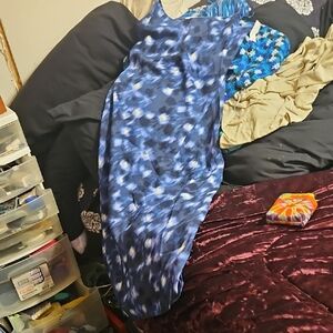 Daily Ritual Blue Floral Nightgown